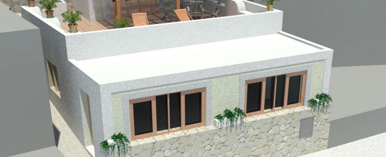 Progetto per la ristrutturazione di un immobile residenziale in localta’ Pecorini Mare isola di Filicudi – Lipari